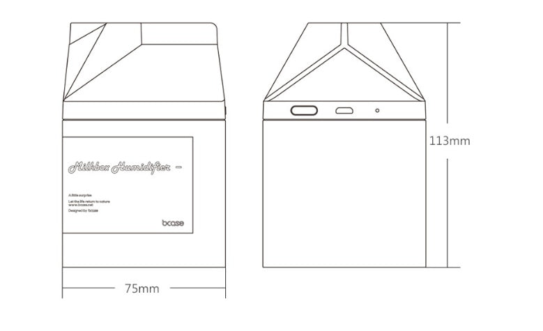 Milk carton humidifier